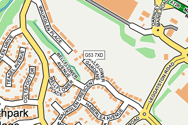 G53 7XD map - OS OpenMap – Local (Ordnance Survey) G53 7XD map - OS OpenMap – Local (Ordnance Survey)