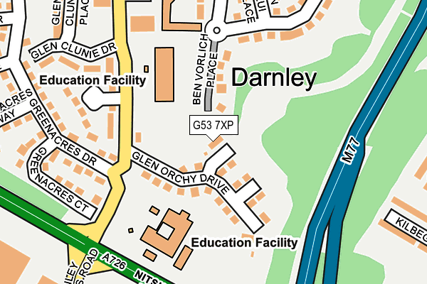 G53 7XP map - OS OpenMap – Local (Ordnance Survey) G53 7XP map - OS OpenMap – Local (Ordnance Survey)