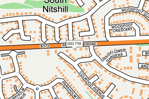G53 7YA map - OS OpenMap – Local (Ordnance Survey) G53 7YA map - OS OpenMap – Local (Ordnance Survey)