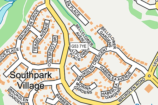 G53 7YE map - OS OpenMap – Local (Ordnance Survey) G53 7YE map - OS OpenMap – Local (Ordnance Survey)