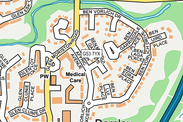 G53 7YX map - OS OpenMap – Local (Ordnance Survey) G53 7YX map - OS OpenMap – Local (Ordnance Survey)