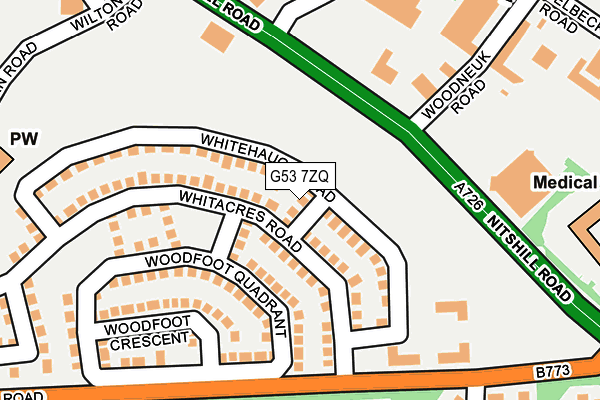 G53 7ZQ map - OS OpenMap – Local (Ordnance Survey)