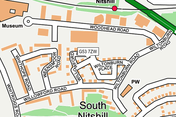G53 7ZW map - OS OpenMap – Local (Ordnance Survey) G53 7ZW map - OS OpenMap – Local (Ordnance Survey)