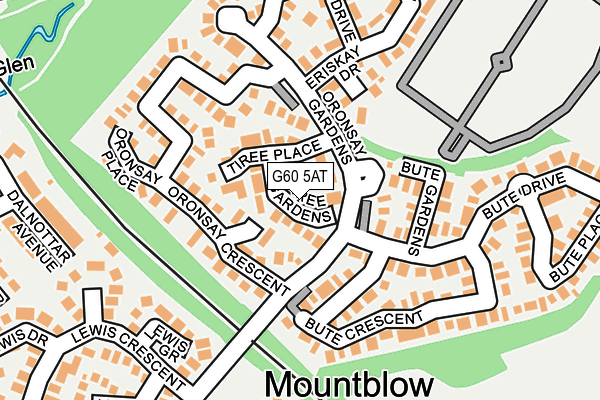 G60 5AT map - OS OpenMap – Local (Ordnance Survey)