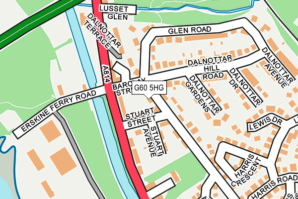 G60 5HG map - OS OpenMap – Local (Ordnance Survey) G60 5HG map - OS OpenMap – Local (Ordnance Survey)