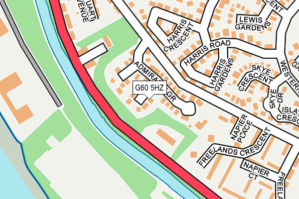 G60 5HZ map - OS OpenMap – Local (Ordnance Survey) G60 5HZ map - OS OpenMap – Local (Ordnance Survey)