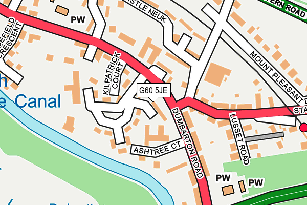 G60 5JE map - OS OpenMap – Local (Ordnance Survey) G60 5JE map - OS OpenMap – Local (Ordnance Survey)