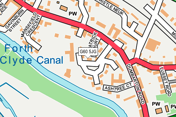 G60 5JG map - OS OpenMap – Local (Ordnance Survey) G60 5JG map - OS OpenMap – Local (Ordnance Survey)