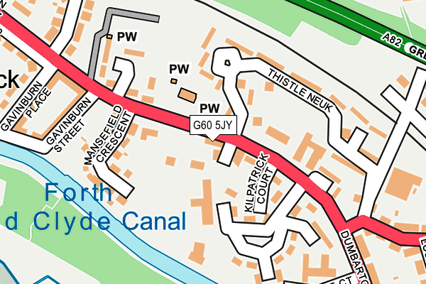 G60 5JY map - OS OpenMap – Local (Ordnance Survey)