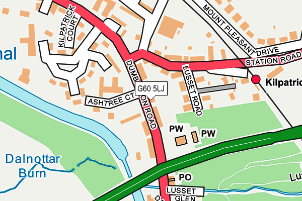 G60 5LJ map - OS OpenMap – Local (Ordnance Survey)