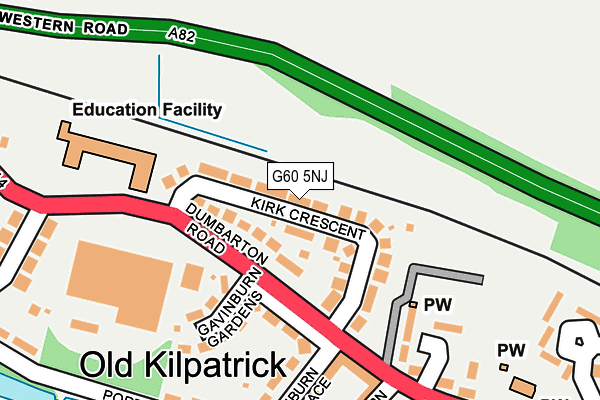 G60 5NJ map - OS OpenMap – Local (Ordnance Survey)
