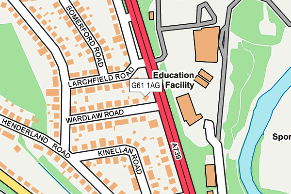 G61 1AG map - OS OpenMap – Local (Ordnance Survey) G61 1AG map - OS OpenMap – Local (Ordnance Survey)