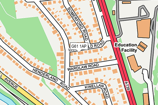 G61 1AP map - OS OpenMap – Local (Ordnance Survey) G61 1AP map - OS OpenMap – Local (Ordnance Survey)