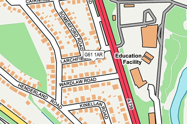 G61 1AR map - OS OpenMap – Local (Ordnance Survey) G61 1AR map - OS OpenMap – Local (Ordnance Survey)