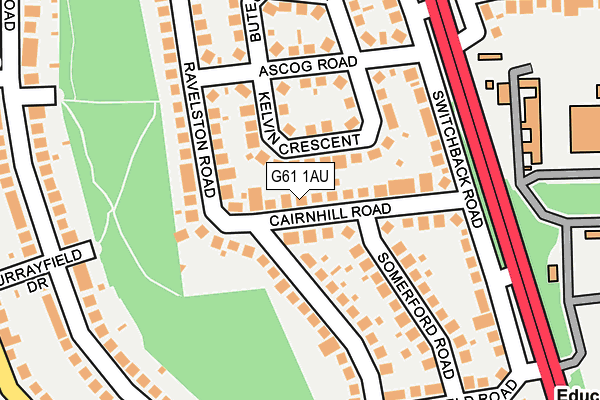 G61 1AU map - OS OpenMap – Local (Ordnance Survey) G61 1AU map - OS OpenMap – Local (Ordnance Survey)