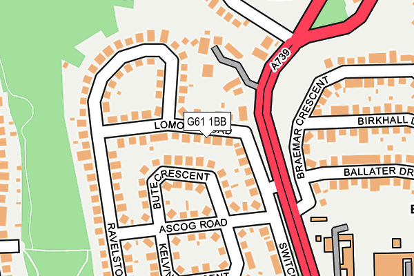 G61 1BB map - OS OpenMap – Local (Ordnance Survey) G61 1BB map - OS OpenMap – Local (Ordnance Survey)