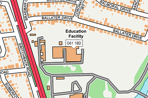 G61 1BD map - OS OpenMap – Local (Ordnance Survey) G61 1BD map - OS OpenMap – Local (Ordnance Survey)