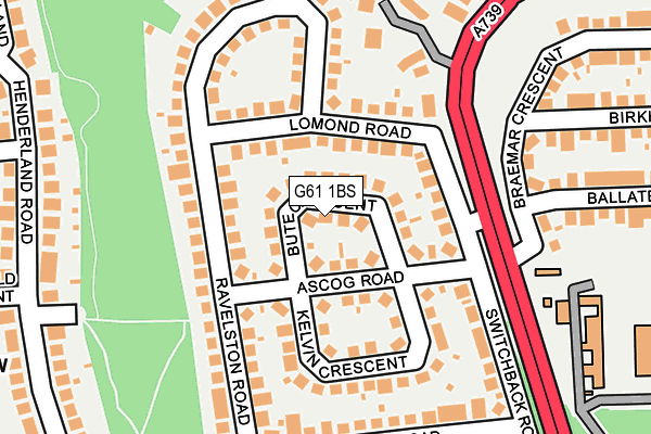 G61 1BS map - OS OpenMap – Local (Ordnance Survey) G61 1BS map - OS OpenMap – Local (Ordnance Survey)