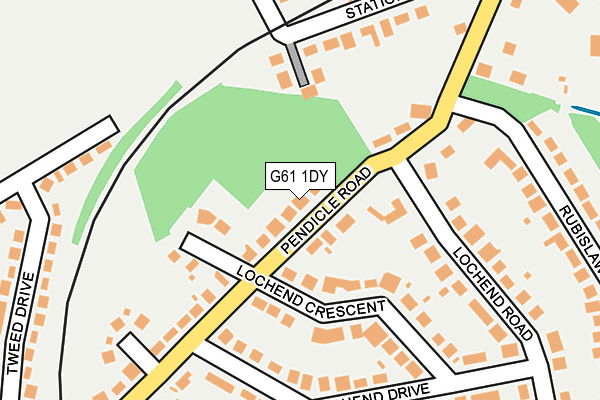 G61 1DY map - OS OpenMap – Local (Ordnance Survey) G61 1DY map - OS OpenMap – Local (Ordnance Survey)