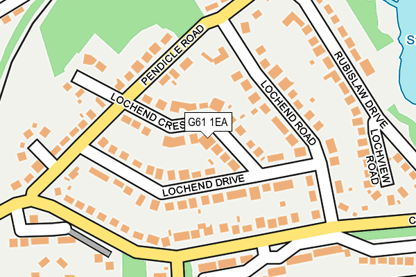G61 1EA map - OS OpenMap – Local (Ordnance Survey) G61 1EA map - OS OpenMap – Local (Ordnance Survey)