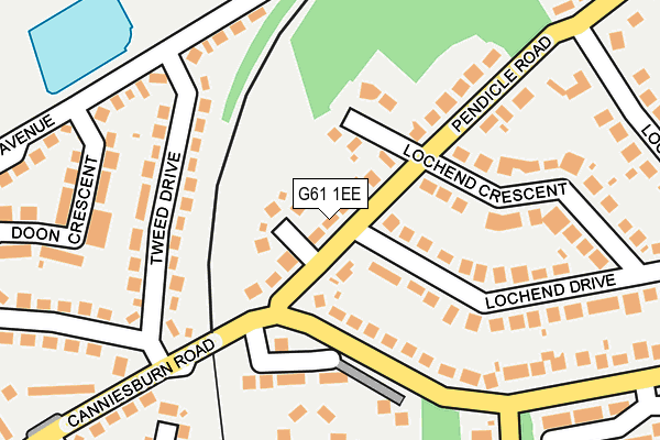 G61 1EE map - OS OpenMap – Local (Ordnance Survey) G61 1EE map - OS OpenMap – Local (Ordnance Survey)