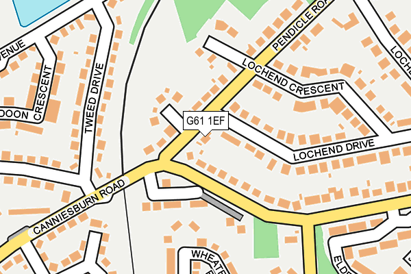 G61 1EF map - OS OpenMap – Local (Ordnance Survey) G61 1EF map - OS OpenMap – Local (Ordnance Survey)
