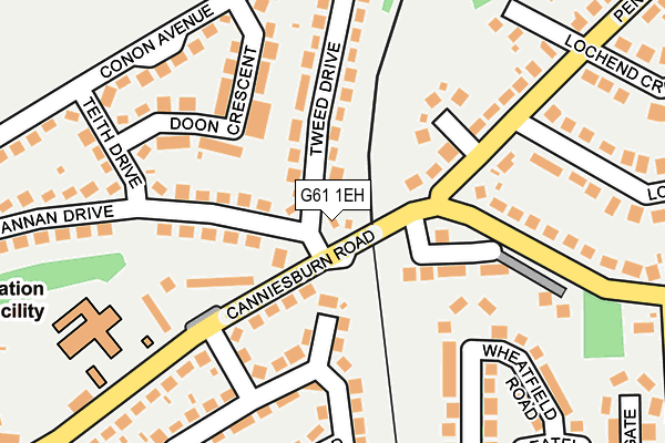 G61 1EH map - OS OpenMap – Local (Ordnance Survey) G61 1EH map - OS OpenMap – Local (Ordnance Survey)