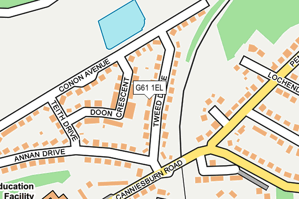 G61 1EL map - OS OpenMap – Local (Ordnance Survey) G61 1EL map - OS OpenMap – Local (Ordnance Survey)