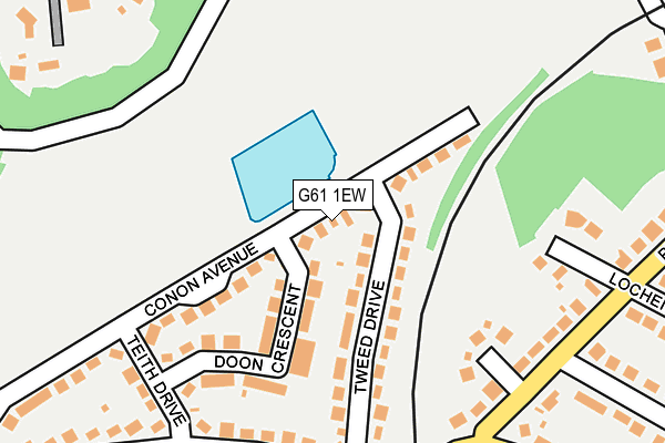 G61 1EW map - OS OpenMap – Local (Ordnance Survey) G61 1EW map - OS OpenMap – Local (Ordnance Survey)
