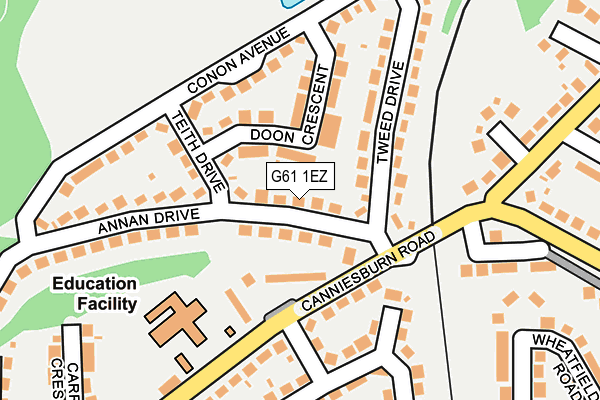 G61 1EZ map - OS OpenMap – Local (Ordnance Survey) G61 1EZ map - OS OpenMap – Local (Ordnance Survey)