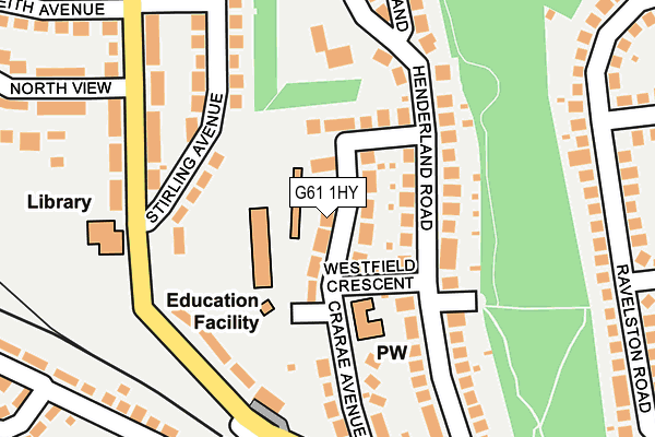 G61 1HY map - OS OpenMap – Local (Ordnance Survey) G61 1HY map - OS OpenMap – Local (Ordnance Survey)