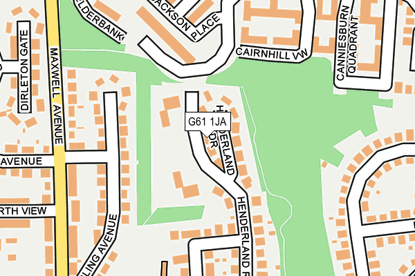 G61 1JA map - OS OpenMap – Local (Ordnance Survey) G61 1JA map - OS OpenMap – Local (Ordnance Survey)