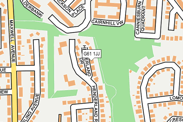 G61 1JJ map - OS OpenMap – Local (Ordnance Survey) G61 1JJ map - OS OpenMap – Local (Ordnance Survey)