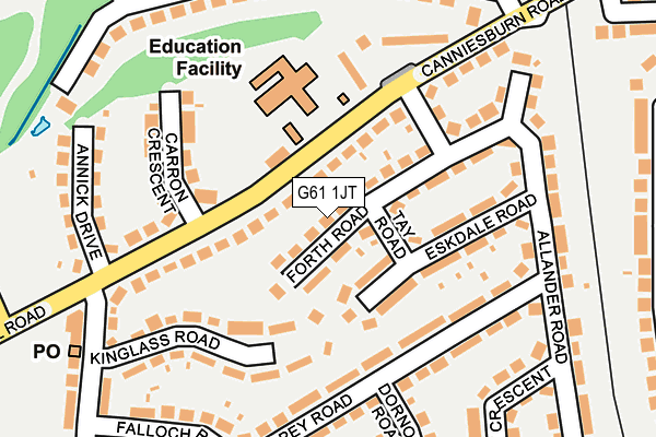 G61 1JT map - OS OpenMap – Local (Ordnance Survey) G61 1JT map - OS OpenMap – Local (Ordnance Survey)