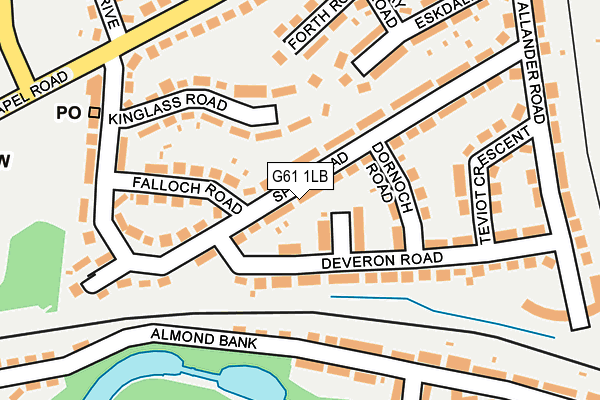 G61 1LB map - OS OpenMap – Local (Ordnance Survey) G61 1LB map - OS OpenMap – Local (Ordnance Survey)