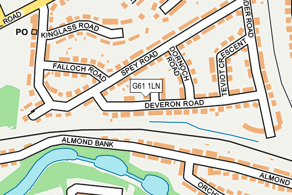 G61 1LN map - OS OpenMap – Local (Ordnance Survey) G61 1LN map - OS OpenMap – Local (Ordnance Survey)