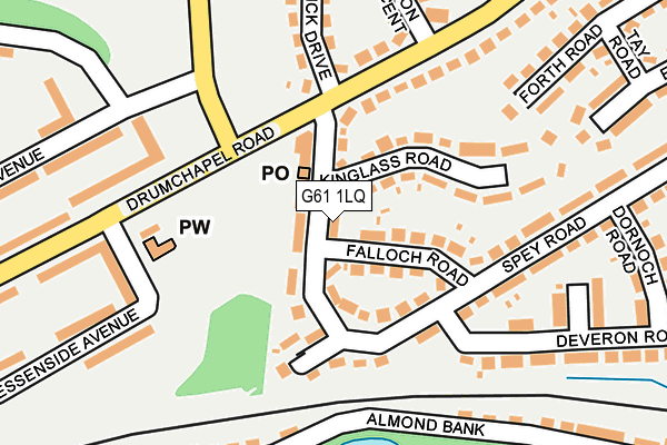 G61 1LQ map - OS OpenMap – Local (Ordnance Survey) G61 1LQ map - OS OpenMap – Local (Ordnance Survey)