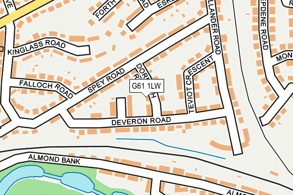 G61 1LW map - OS OpenMap – Local (Ordnance Survey) G61 1LW map - OS OpenMap – Local (Ordnance Survey)