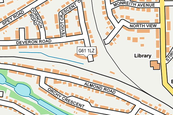 G61 1LZ map - OS OpenMap – Local (Ordnance Survey) G61 1LZ map - OS OpenMap – Local (Ordnance Survey)