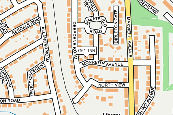 G61 1NN map - OS OpenMap – Local (Ordnance Survey) G61 1NN map - OS OpenMap – Local (Ordnance Survey)