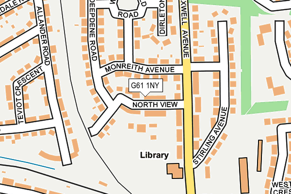 G61 1NY map - OS OpenMap – Local (Ordnance Survey) G61 1NY map - OS OpenMap – Local (Ordnance Survey)