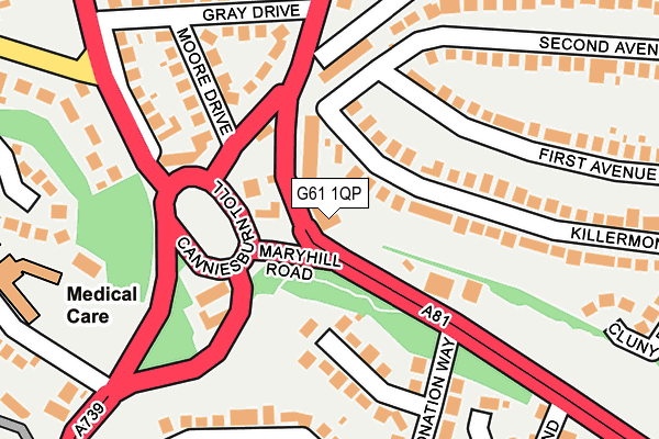 G61 1QP map - OS OpenMap – Local (Ordnance Survey) G61 1QP map - OS OpenMap – Local (Ordnance Survey)