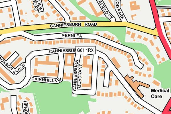 G61 1RX map - OS OpenMap – Local (Ordnance Survey) G61 1RX map - OS OpenMap – Local (Ordnance Survey)