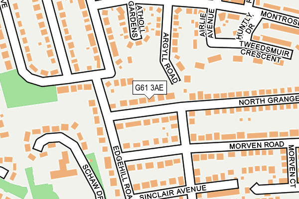 G61 3AE map - OS OpenMap – Local (Ordnance Survey) G61 3AE map - OS OpenMap – Local (Ordnance Survey)