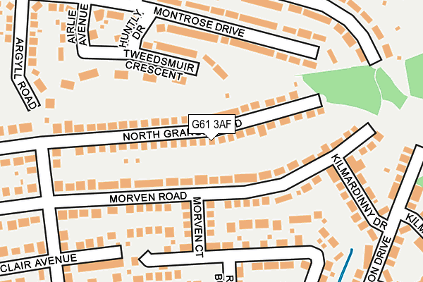 G61 3AF map - OS OpenMap – Local (Ordnance Survey) G61 3AF map - OS OpenMap – Local (Ordnance Survey)