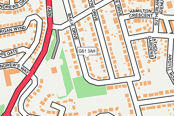 G61 3AH map - OS OpenMap – Local (Ordnance Survey) G61 3AH map - OS OpenMap – Local (Ordnance Survey)