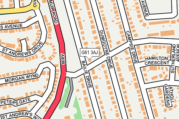 G61 3AJ map - OS OpenMap – Local (Ordnance Survey) G61 3AJ map - OS OpenMap – Local (Ordnance Survey)