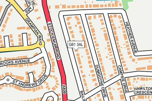 G61 3AL map - OS OpenMap – Local (Ordnance Survey) G61 3AL map - OS OpenMap – Local (Ordnance Survey)