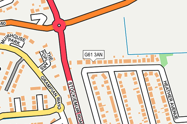 G61 3AN map - OS OpenMap – Local (Ordnance Survey) G61 3AN map - OS OpenMap – Local (Ordnance Survey)