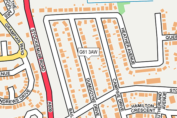 G61 3AW map - OS OpenMap – Local (Ordnance Survey) G61 3AW map - OS OpenMap – Local (Ordnance Survey)